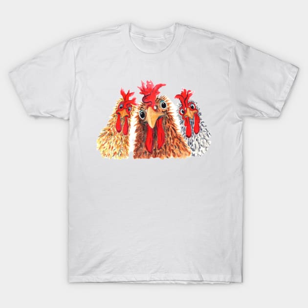 Chicken Friendship T-Shirt by Marjansart 